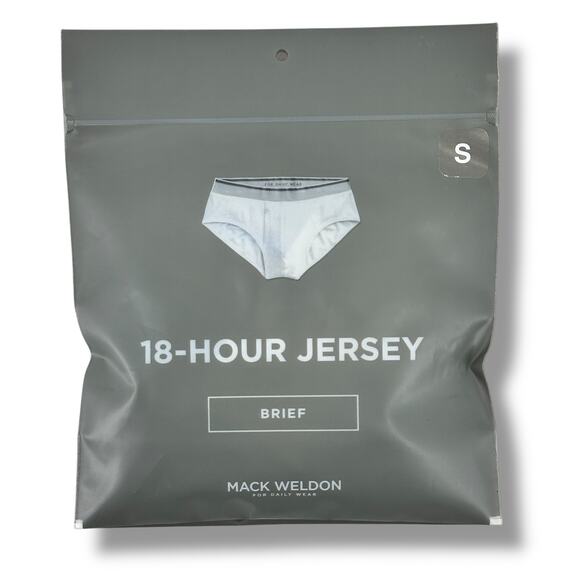 Mack Weldon 18 Hour Jersey Briefs Underwear Mens Size Small True Black - Picture 1 of 4